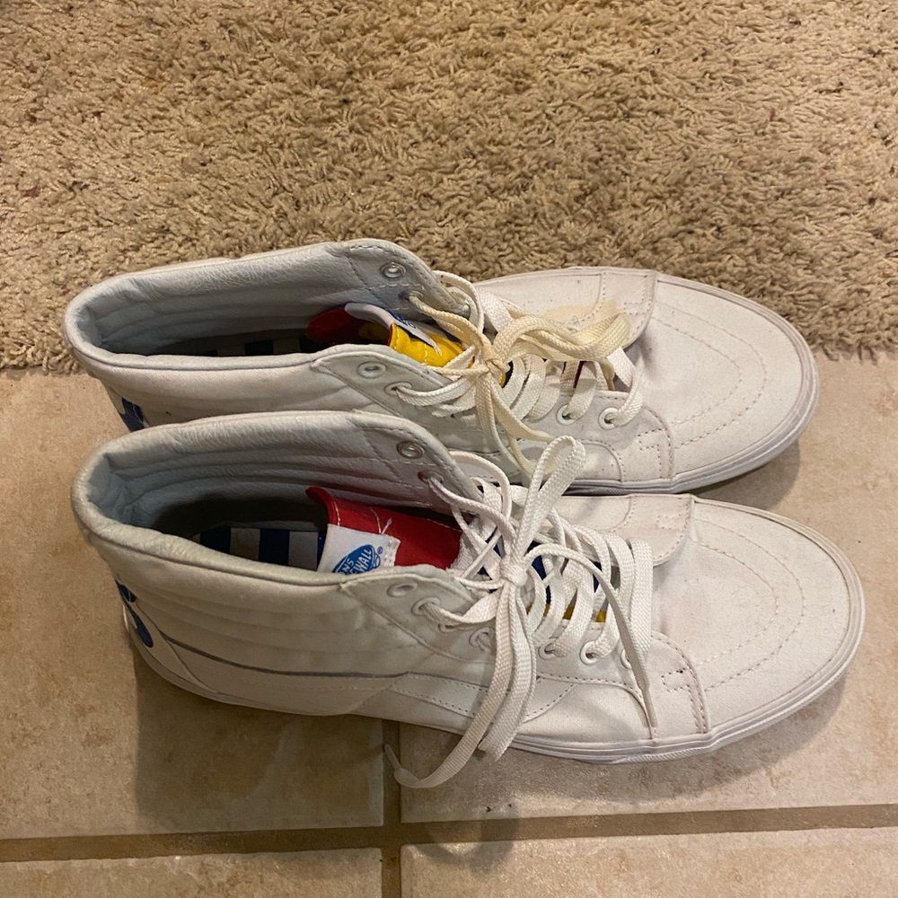 High top 1966 white vans